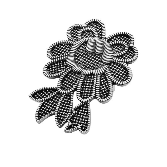 Dyrberg/Kern Guipure lace motif adjustable ring - Picture 3 of 7